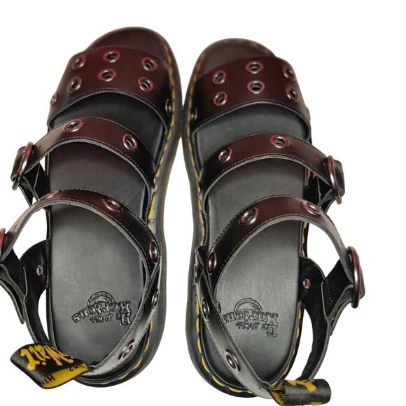 Dr Martens Leather Sandals Gothic Straps Gryphon Hardware Brando Men Size 12 main image 5